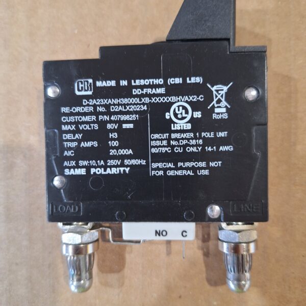 GE 80AMP BULLET BREAKER - 407998251