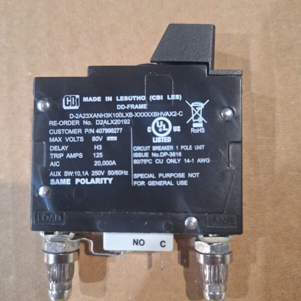 GE 100AMP BULLET BREAKER - 407998277 - SINGLE POLE