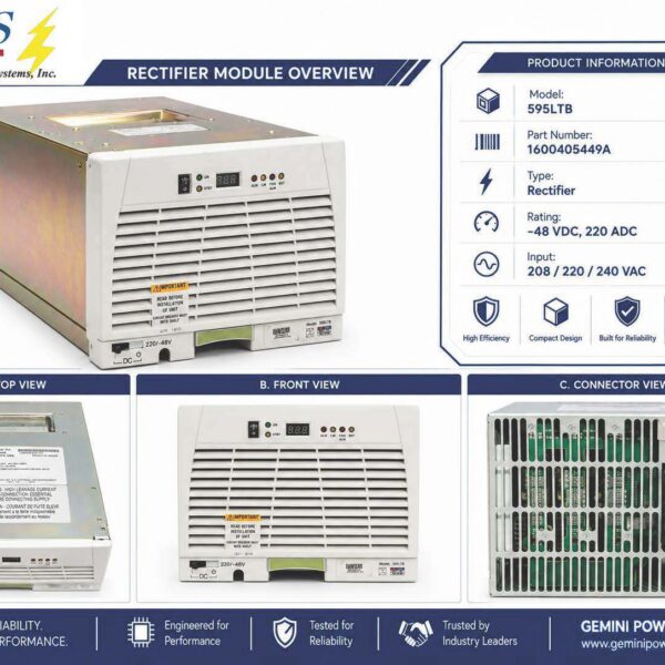 GE LTB RECTIFIER - 220A - 108990405 - 208-240VAC INPUT